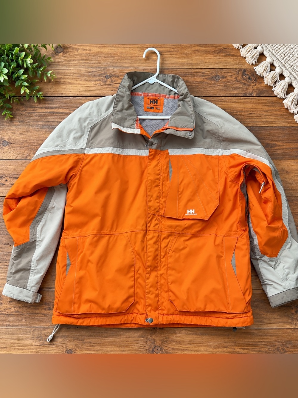 Helly Hansen Men’s XXL Orange Gray Outdoor Performance Jacket